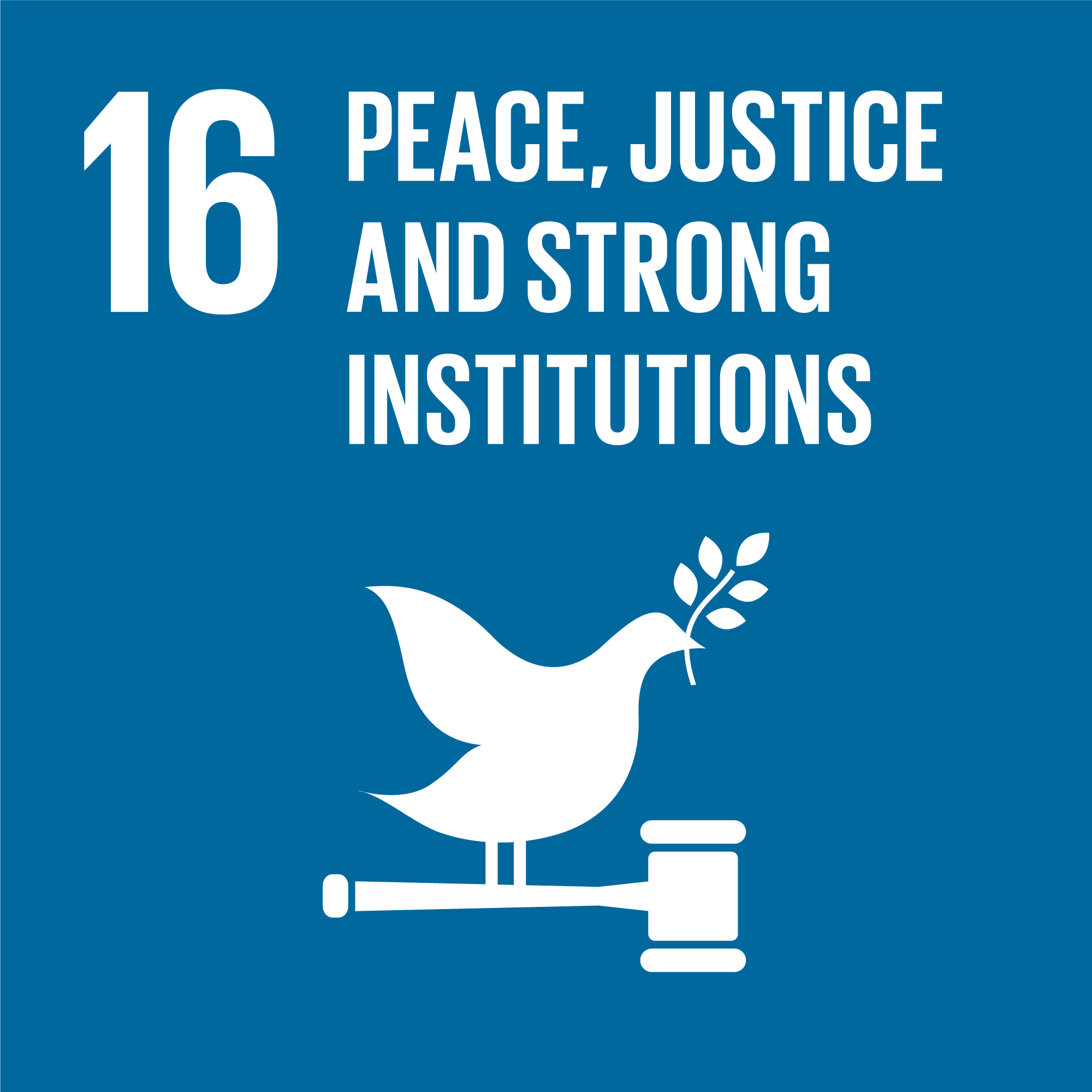 SDG 16 Peace Justice and Strong Institutions